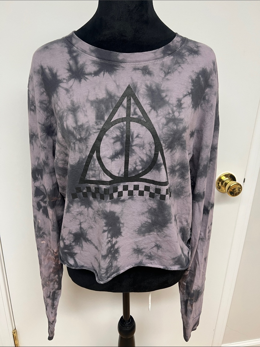 Vans Harry Potter Lavender and Black Tie-Dye Graphic Long Sleeve